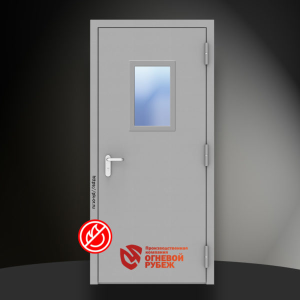 Противопожарная дверь с остеклением EIS60